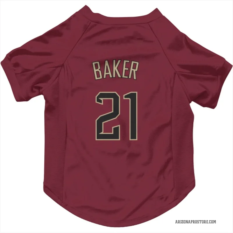 Luken Baker  Arizona Diamondbacks   Crimson Cat & Dog Pet Jersey