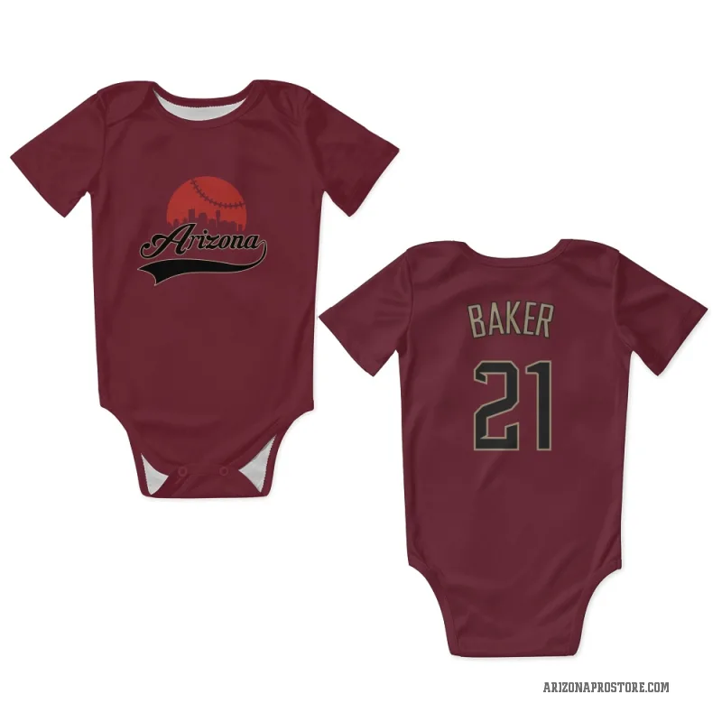 Luken Baker  Arizona Diamondbacks   Crimson Newborn & Infant Bodysuit
