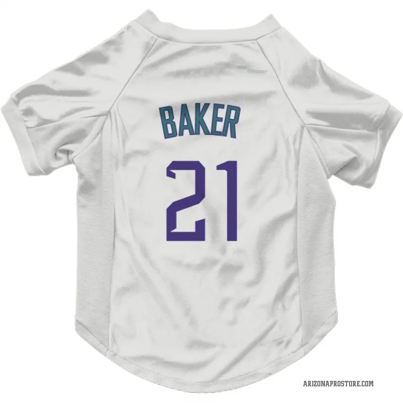 Luken Baker  White/Purple Arizona Diamondbacks  Cat & Dog Pet Jersey