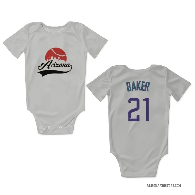 Luken Baker  White/Purple Arizona Diamondbacks  Newborn & Infant Bodysuit