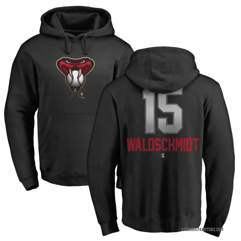 Ryan Waldschmidt Men's Black Arizona Diamondbacks Branded Midnight Mascot Pullover Hoodie -