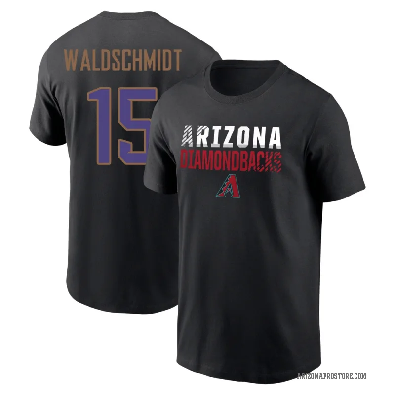Ryan Waldschmidt Men's Black Arizona Diamondbacks Fade Out T-Shirt