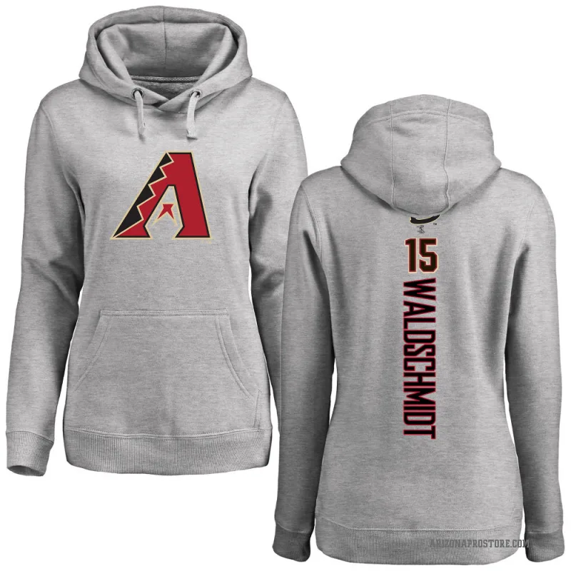 Ryan Waldschmidt Women's Arizona Diamondbacks Ash Backer Pullover Hoodie
