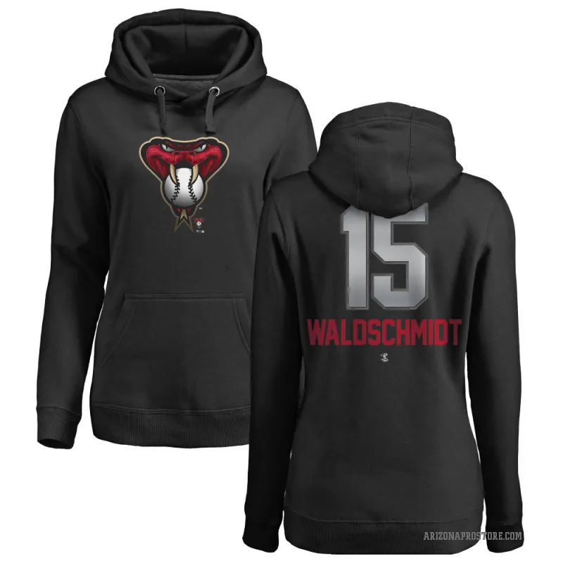 Ryan Waldschmidt Women's Black Arizona Diamondbacks Branded Midnight Mascot Pullover Hoodie -