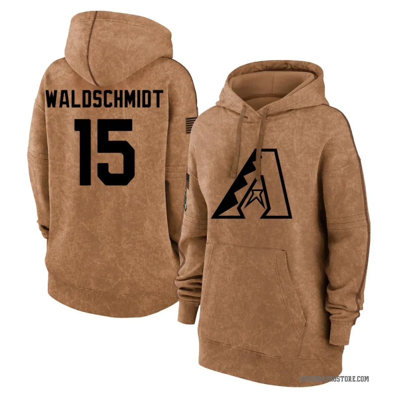 Ryan Waldschmidt Women's Brown Arizona Diamondbacks 2023 Salute to Service Pullover Hoodie