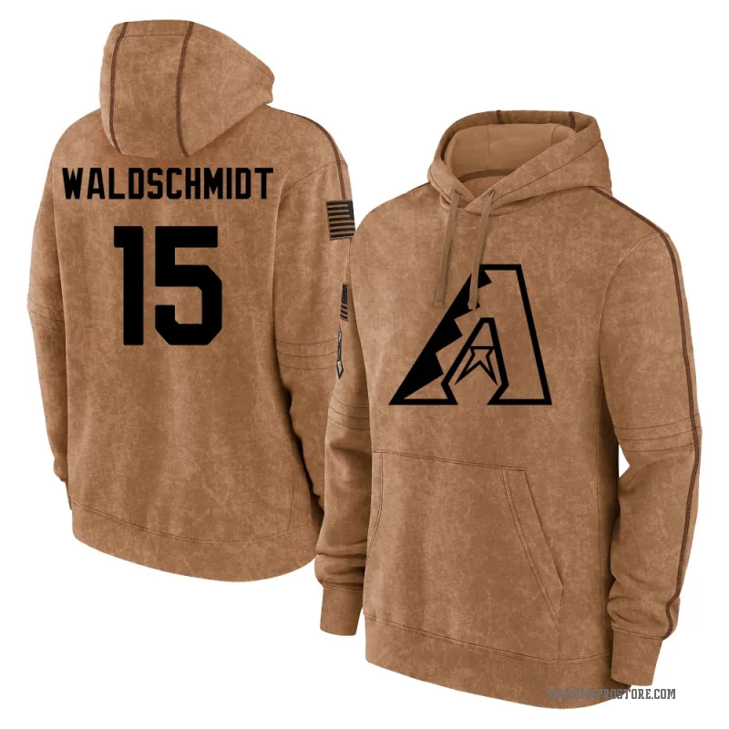 Ryan Waldschmidt Youth Brown Arizona Diamondbacks 2023 Salute to Service Club Pullover Hoodie