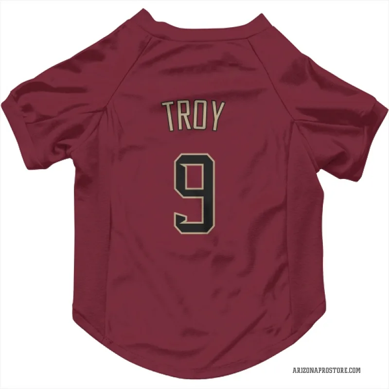 Tommy Troy  Arizona Diamondbacks   Crimson Cat & Dog Pet Jersey