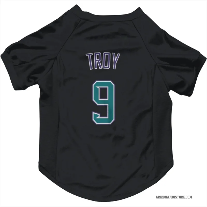 Tommy Troy  Black Arizona Diamondbacks  Cat & Dog Pet Jersey