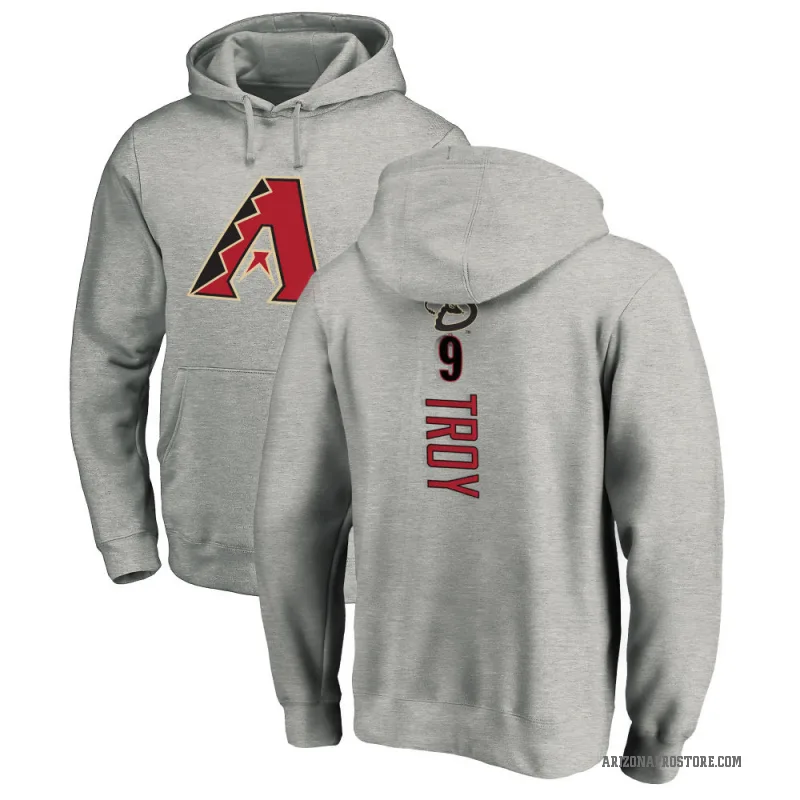 Tommy Troy Men's Arizona Diamondbacks Ash Backer Pullover Hoodie
