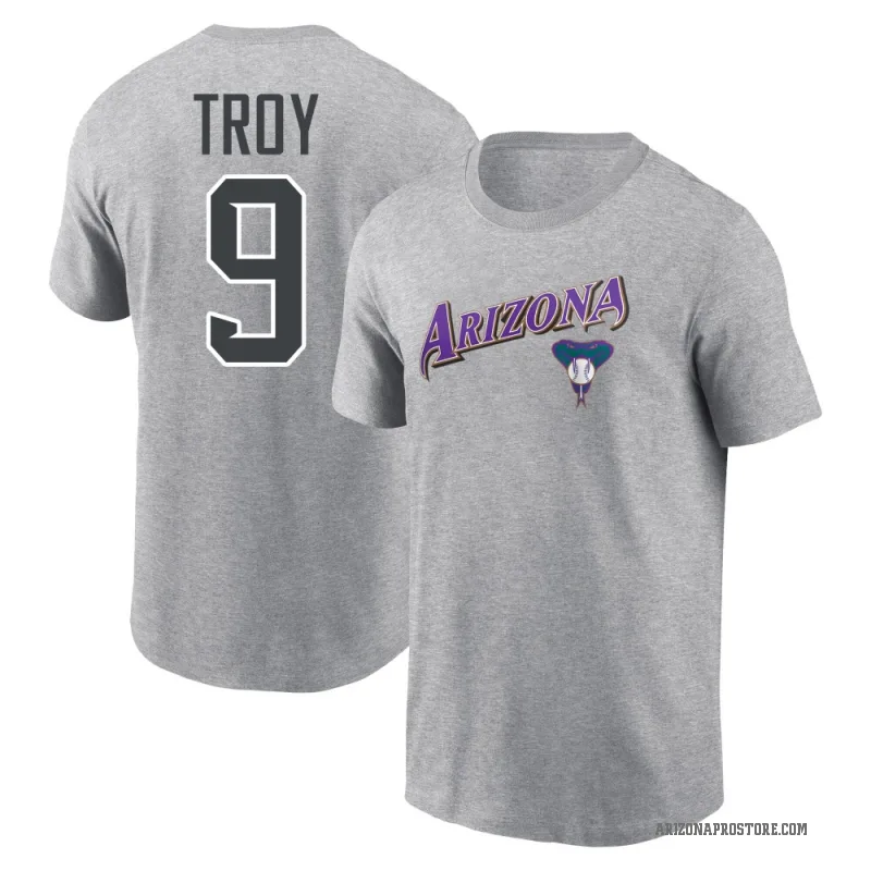 Tommy Troy Men's Gray Arizona Diamondbacks Heather Cooperstown Collection Wahconah T-Shirt