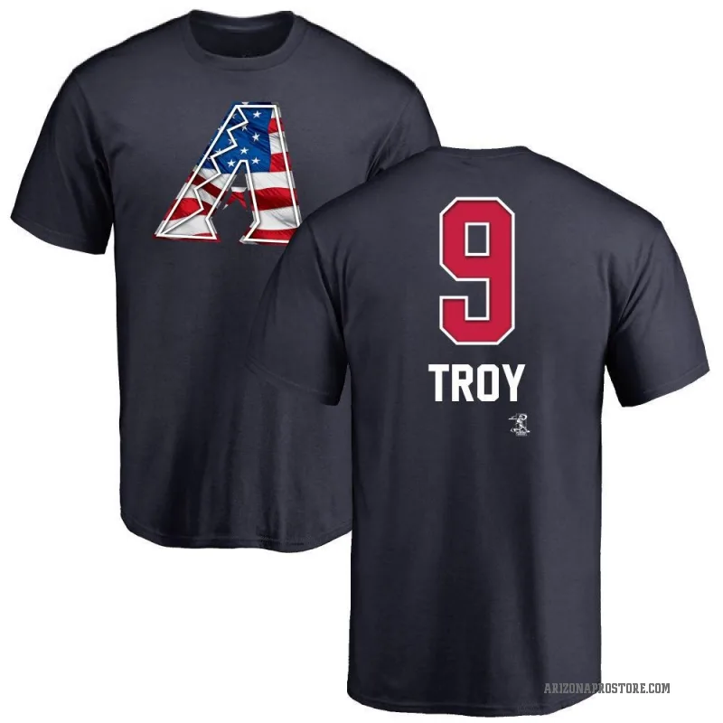 Tommy Troy Men's Navy Arizona Diamondbacks Name and Number Banner Wave T-Shirt -