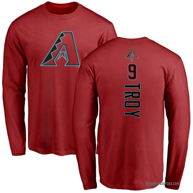 Tommy Troy Men's Red Arizona Diamondbacks Backer Long Sleeve T-Shirt -