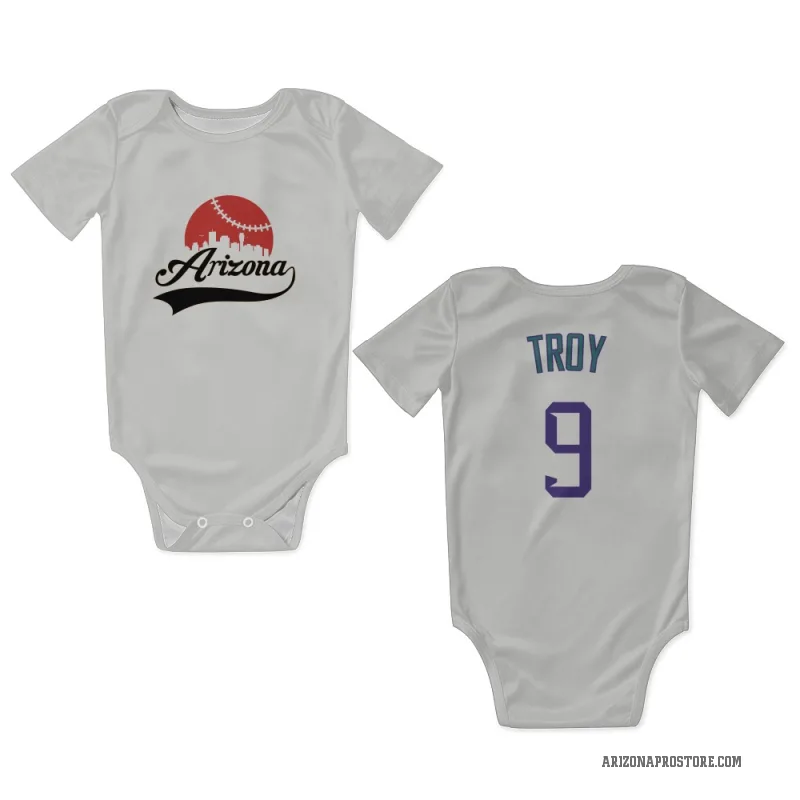 Tommy Troy  White/Purple Arizona Diamondbacks  Newborn & Infant Bodysuit