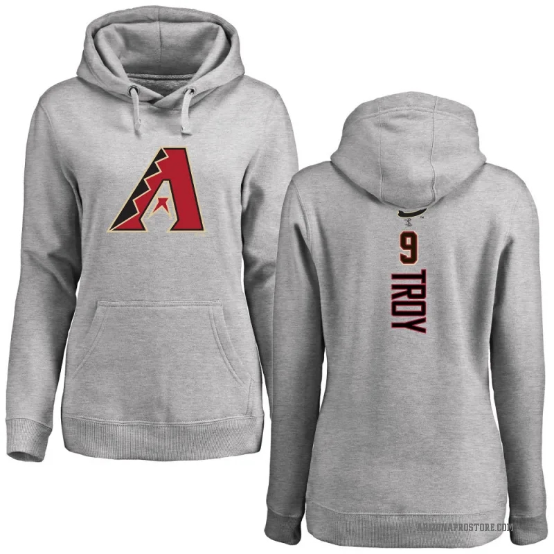 Tommy Troy Women's Arizona Diamondbacks Ash Backer Pullover Hoodie