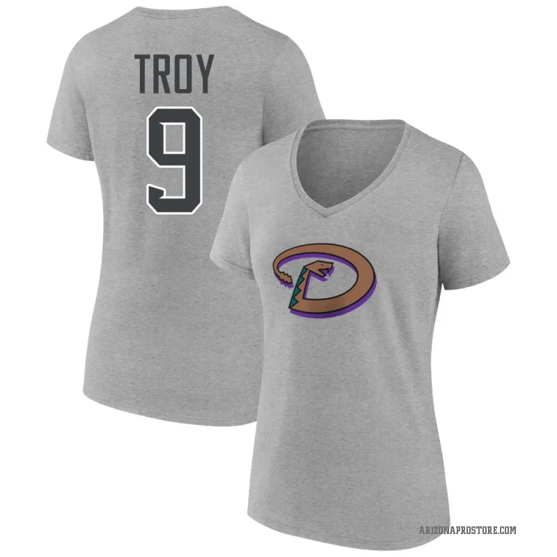 Tommy Troy Women's Arizona Diamondbacks Ash Cooperstown Collection Forbes T-Shirt