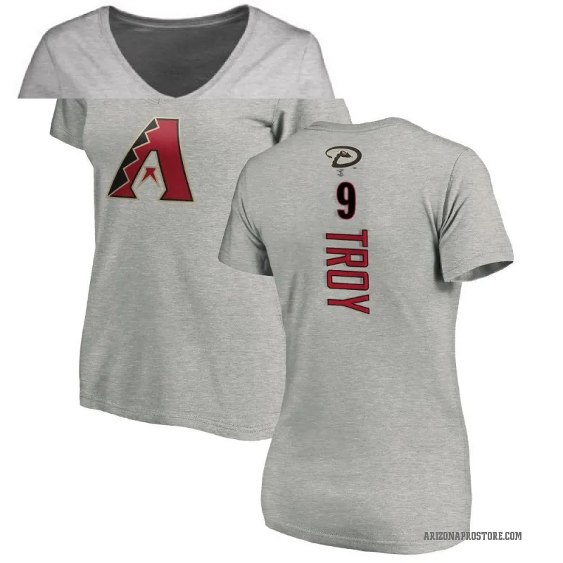 Tommy Troy Women's Ash Arizona Diamondbacks Backer Slim Fit T-Shirt -