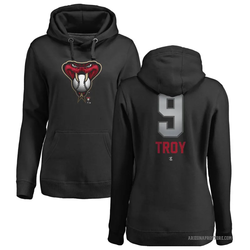 Tommy Troy Women's Black Arizona Diamondbacks Branded Midnight Mascot Pullover Hoodie -