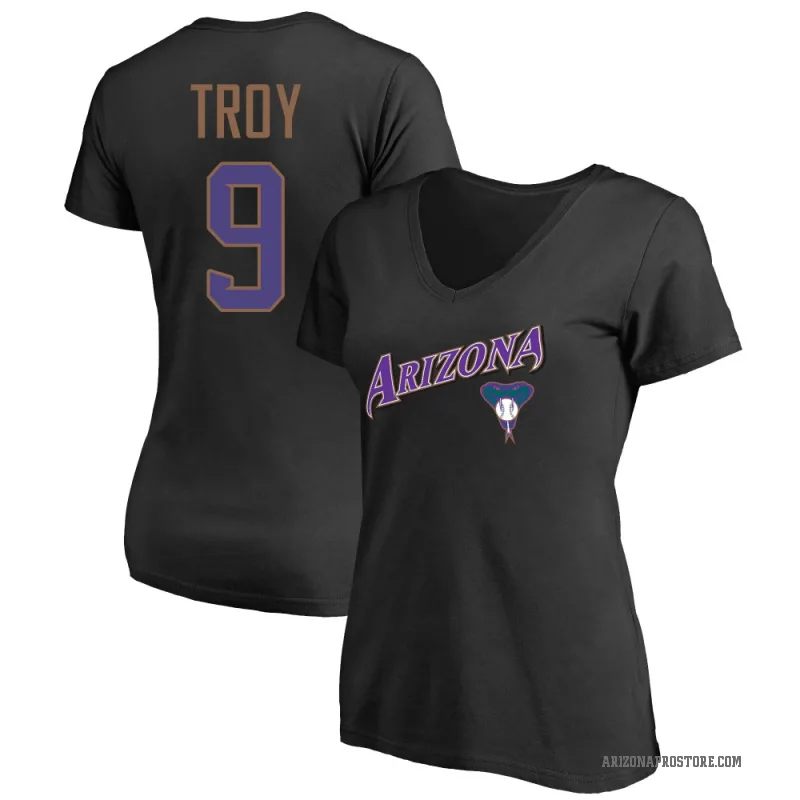 Tommy Troy Women's Black Arizona Diamondbacks Cooperstown Collection Wahconah T-Shirt