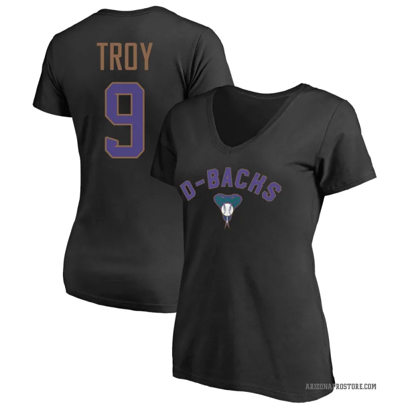 Tommy Troy Women's Black Arizona Diamondbacks Cooperstown Winning Streak T-Shirt