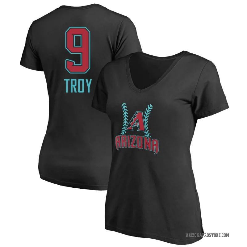 Tommy Troy Women's Black Arizona Diamondbacks Fastball T-Shirt