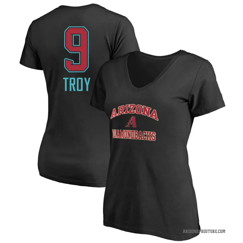Tommy Troy Women's Black Arizona Diamondbacks Heart & Soul T-Shirt
