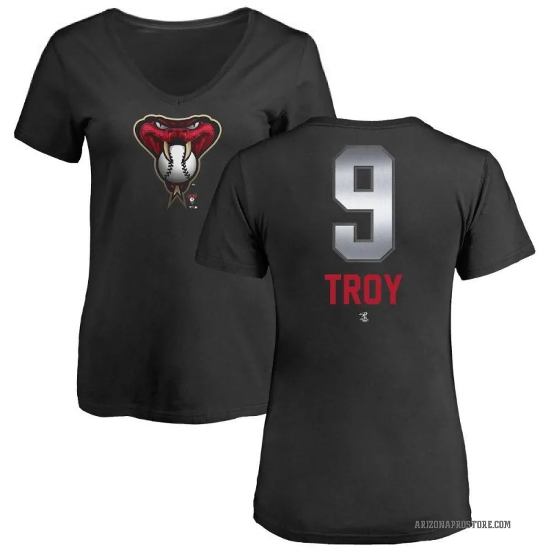 Tommy Troy Women's Black Arizona Diamondbacks Midnight Mascot V-Neck T-Shirt -