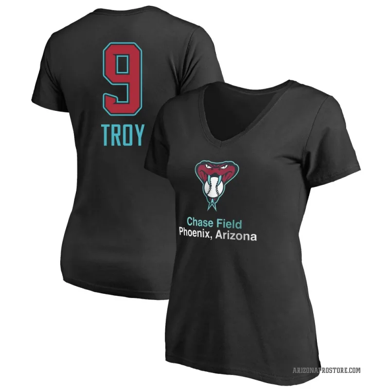 Tommy Troy Women's Black Arizona Diamondbacks Stadium Performance T-Shirt