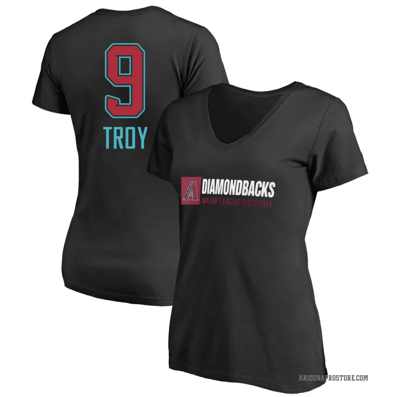 Tommy Troy Women's Black Arizona Diamondbacks Team Block T-Shirt