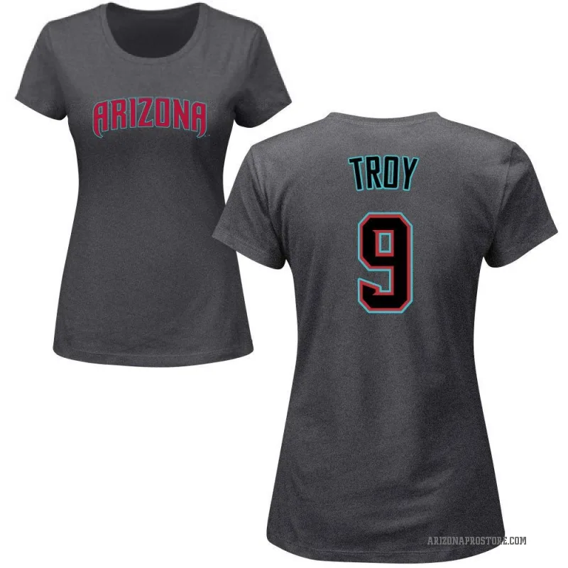 Tommy Troy Women's Charcoal Arizona Diamondbacks Roster T-Shirt -
