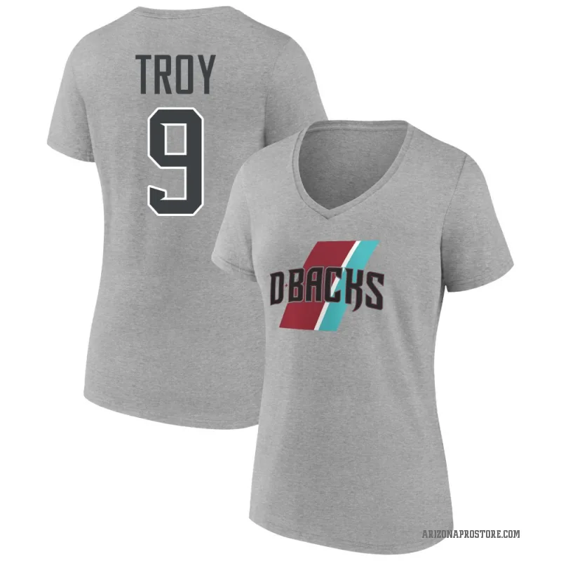 Tommy Troy Women's Gray Arizona Diamondbacks Heathered Prep T-Shirt