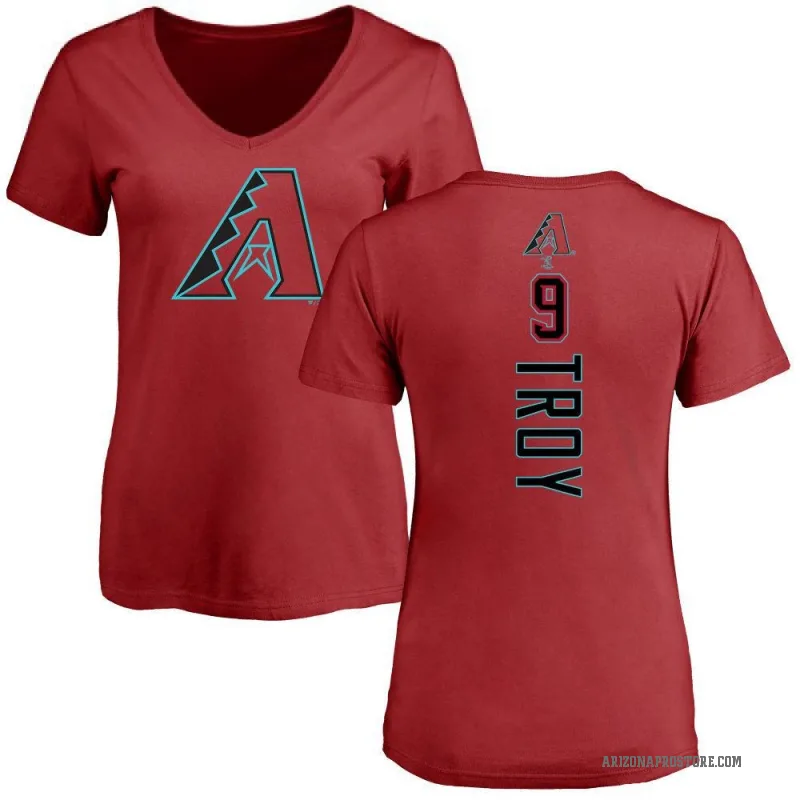 Tommy Troy Women's Red Arizona Diamondbacks Backer Slim Fit T-Shirt -