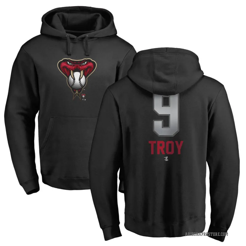 Tommy Troy Youth Black Arizona Diamondbacks Branded Midnight Mascot Pullover Hoodie -