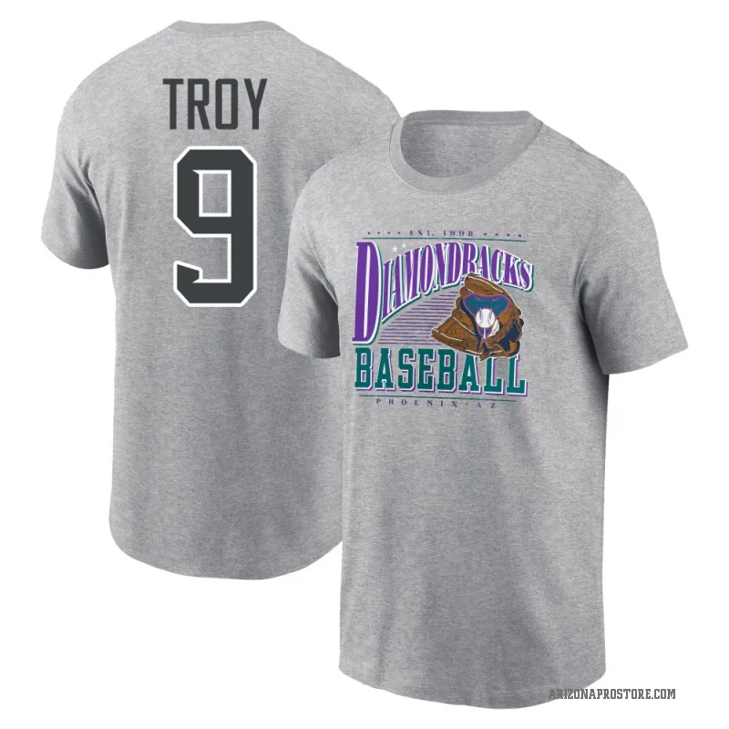 Tommy Troy Youth Gray Arizona Diamondbacks Heather Cooperstown Collection Winning Time T-Shirt