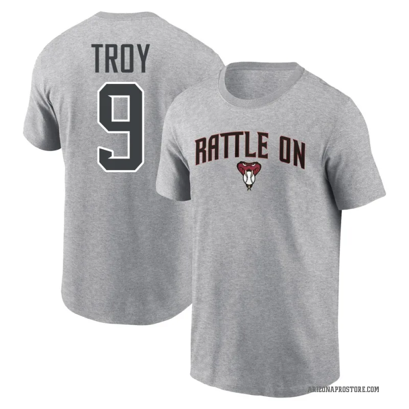 Tommy Troy Youth Gray Arizona Diamondbacks Heather Local Font T-Shirt