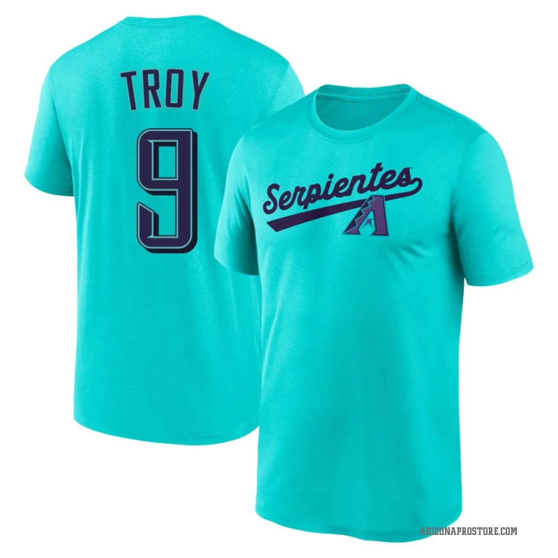 Tommy Troy Youth Teal Arizona Diamondbacks 2025 City Connect Script Game Day Performance T-Shirt